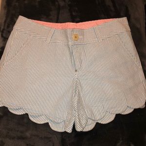 Lily Pulitzer scalloped shorts.
